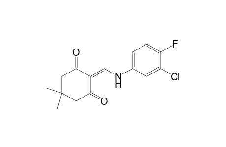 2-[(3-chloro-4-fluoroanilino)methylene]-5,5-dimethyl-1,3-cyclohexanedione