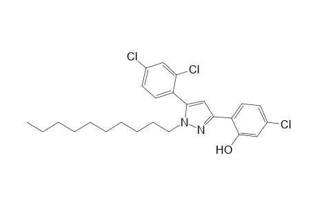 3-(4-CHLORO-2-HYDROXYPHENYL)-5-(2,4-DICHLOROPHENYL)-1-DECYL-PYRAZOLE