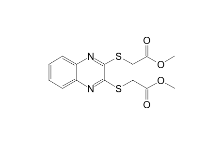 Acetic acid, (3-methoxycarbonylmethylsulfanylquinoxalin-2-ylsulfanyl)-, methyl ester