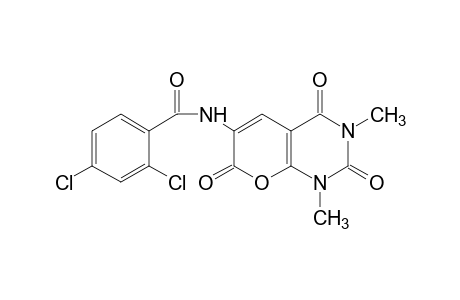 2,4-DICHLORO-N-(1,3-DIMETHYL-1,3,4,7-TETRAHYDRO-2,4,7-TRIOXO-2H-PYRANO[2,3-d]PYRIMIDIN-6-YL)BENZAMIDE