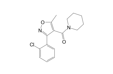 1-{[3-(o-chlorophenyl)-5-methyl-4-isoxazolyl] carbonyl}piperidine