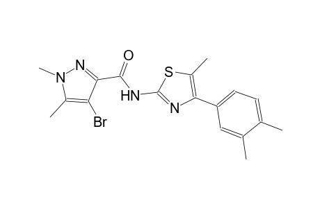 4-bromo-N-[4-(3,4-dimethylphenyl)-5-methyl-1,3-thiazol-2-yl]-1,5-dimethyl-1H-pyrazole-3-carboxamide