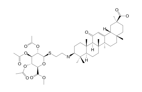 #10;(3-BETA,18-BETA,20-BETA)-3-N-[2-[METHYL-(2,3,4-TRI-O-ACETYL-1-THIO-BETA-D-GLUCOPYRANOSYL)-URONATE]-ETHYLAMINO]-11-OXO-OLEAN-12-EN-29-OIC-ACID