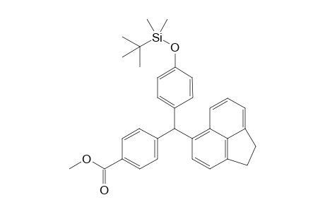 methyl 4-((4-((tert-butyldimethylsilyl)oxy)phenyl)(1,2-dihydroacenaphthylen-5-yl)methyl)benzoate