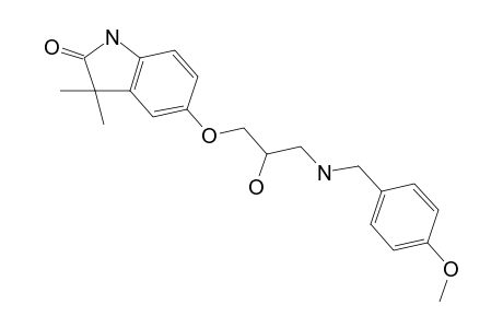 5-[2-Hydroxy-3-(p-anisylamino)propoxy]-3,3-dimethyl-oxindole