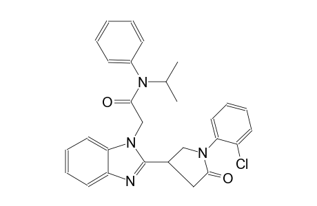 1H-benzimidazole-1-acetamide, 2-[1-(2-chlorophenyl)-5-oxo-3-pyrrolidinyl]-N-(1-methylethyl)-N-phenyl-