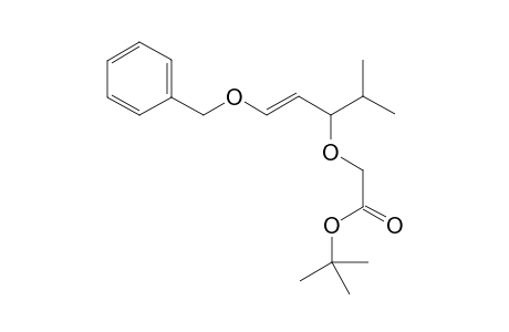 (E)-tert-butyl 2-((1-(benzyloxy)-4-methylpent-1-en-3-yl)oxy)acetate