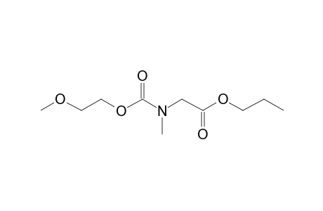 Sarcosine, N-(2-methoxyethoxycarbonyl)-, propyl ester