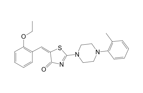 (5E)-5-(2-ethoxybenzylidene)-2-[4-(2-methylphenyl)-1-piperazinyl]-1,3-thiazol-4(5H)-one