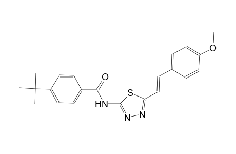 4-tert-butyl-N-{5-[(E)-2-(4-methoxyphenyl)ethenyl]-1,3,4-thiadiazol-2-yl}benzamide