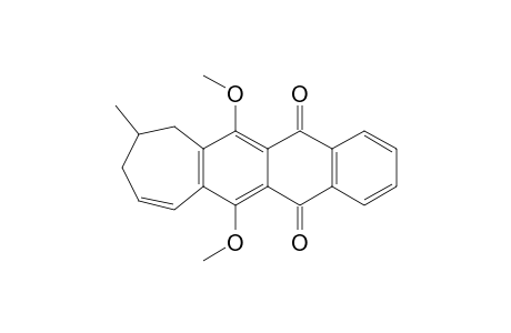 6,12-dimethoxy-8-methyl-5,8,9,13-tetrahydro-7H-cyclohept[b]anthracene-5,13-dione