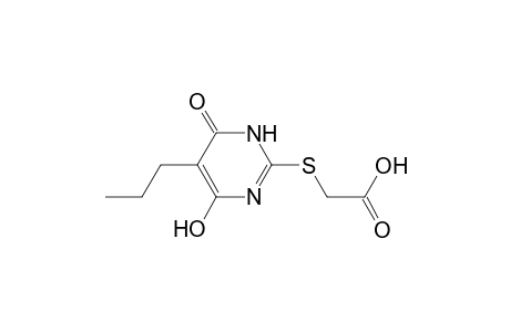 Acetic acid, 2-[(1,6-dihydro-4-hydroxy-6-oxo-5-propyl-2-pyrimidinyl)thio]-