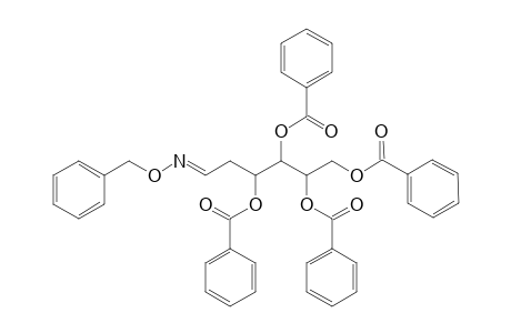 D-lyxo-Hexose, 2-deoxy-, O-(phenylmethyl)oxime, 3,4,5,6-tetrabenzoate