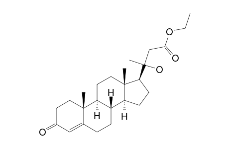 ETHYL-3-KETO-20R-HYDROXY-23-NORCHOL-4-EN-24-OATE