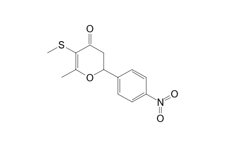 6-Methyl-5-methylthio-2-(4-nitrophenyl)-2,3-dihydro-4-pyrone