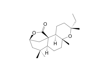 8.alpha.,13-epoxylabdano-20,2.beta.-lactone