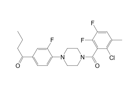 1-butanone, 1-[4-[4-(2-chloro-5,6-difluoro-3-methylbenzoyl)-1-piperazinyl]-3-fluorophenyl]-