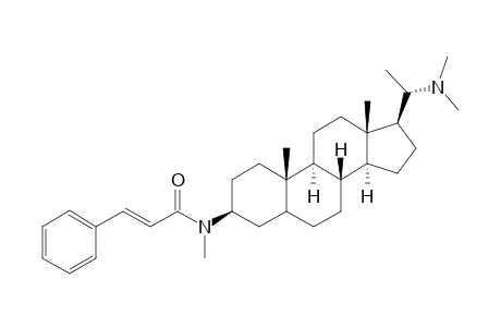 20-(N,N-Dimethylamino)-3.beta.-(3'-phenyl-2'-propenoyl-N-methylamido)-pregnane