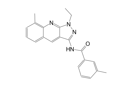 N-(1-ethyl-8-methyl-1H-pyrazolo[3,4-b]quinolin-3-yl)-3-methylbenzamide