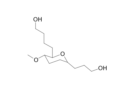 1-(3'-Hydroxypropyl)-1,2,3,6-tetradeoxy-6-(3"-hydroxypropyl)-4-O-methyl-.alpha.,D-erythro-hexopyranose