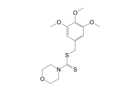 4-morpholinecarbodithioic acid, 3,4,5-trimethoxybenzyl ester