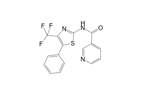 3-Pyridinecarboxamide, N-[5-phenyl-4-(trifluoromethyl)-2-thiazolyl]-
