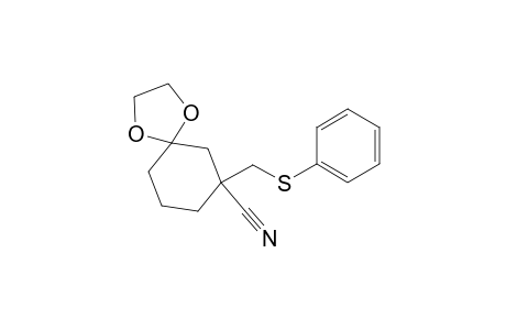 7-Cyano-7-[(phenylthio)methyl]-1,4-dioxaspiro[4.5]decane