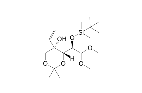 (4S,5S)-4-((R)-1-(tert-butyldimethylsilyloxy)-2,2-dimethoxyethyl)-2,2-dimethyl-5-vinyl-1,3-dioxan-5-ol