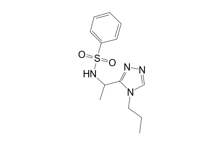 N-[1-(4-propyl-4H-1,2,4-triazol-3-yl)ethyl]benzenesulfonamide