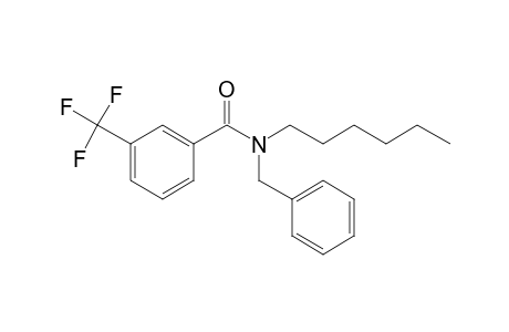 Benzamide, 3-trifluoromethyl-N-benzyl-N-hexyl-