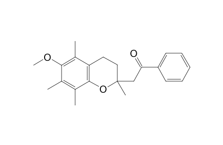 2-(6-Methoxy-2,5,7,8-tetramethylchroman-2-yl)-1-phenylethan-1-one