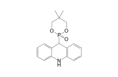 9-(5',5'-Dimethyl-2'-oxo-2'-.lambda.5-[1',3',2']dioxaphosphorinan-2'-yl)-10-hydroacridane