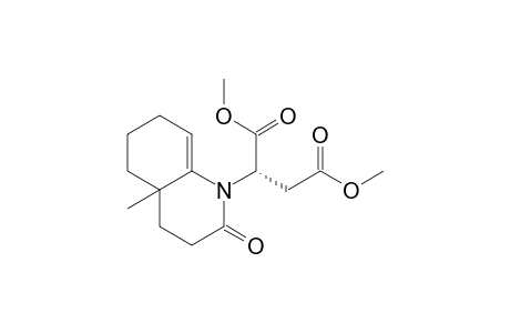 4a-Methyl-1-[(1S)-1,2-di(carbomethoxy)ethyl]-1,3,4,5,6,7-hexahydroquinoline-2-one