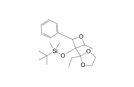 3-{[(1',1'-Dimethylethyl)dimethylsilyl]oxy}-3-(2'-ethyl-1',3'-dioxolan-2'-yl)-4-methyl-2-phenyloxetane