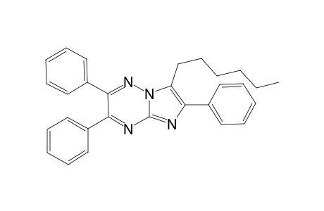 7-Hexyl-2,3,6-triphenyl-imidazo[1,2-b][1,2,4]triazine