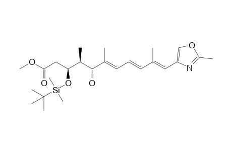 Methyl (3S,4S,5R,6E,8E,10E)-3-((tert-butyldimethylsilyl)oxy)-5-hydroxy-4,6,10-trimethyl-11-(2'-methyloxazol-4'-yl)-6,8,10-undecatrienoate