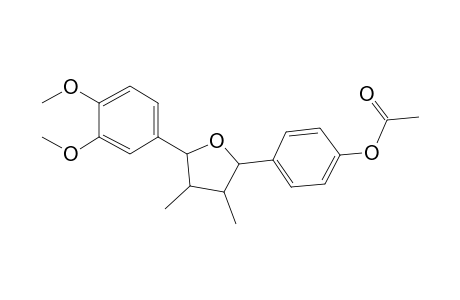 4-[5-(3,4-Dimethoxyphenyl)-3,4-dimethyloxolan-2-yl]phenol, acetate