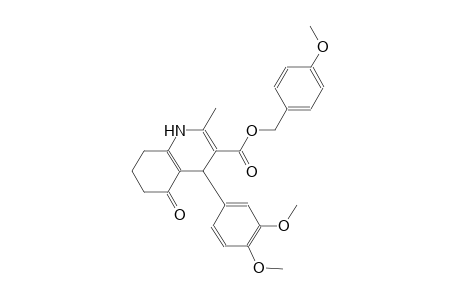 3-quinolinecarboxylic acid, 4-(3,4-dimethoxyphenyl)-1,4,5,6,7,8-hexahydro-2-methyl-5-oxo-, (4-methoxyphenyl)methyl ester