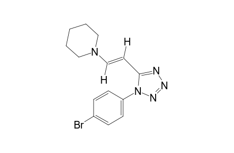 trans-1-(p-bromophenyl)-5-(2-piperidinovinyl)-1H-tetrazole