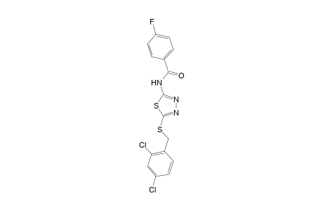 N-(5-[(2,4-Dichlorobenzyl)sulfanyl]-1,3,4-thiadiazol-2-yl)-4-fluorobenzamide