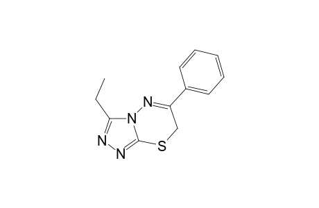 7H-[1,2,4]triazolo[3,4-b][1,3,4]thiadiazine, 3-ethyl-6-phenyl-