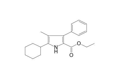 Ethyl 5-cyclohexyl-4-methyl-3-phenyl-1H-pyrrole-2-carboxylate