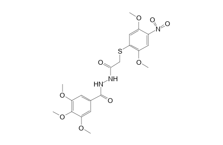 1-{[(2,5-dimethoxy-4-nitrophenyl)thio]acetyl}-2-(3,4,5-trimethoxybenzoyl)hydrazine