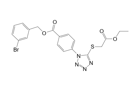 3-bromobenzyl 4-{5-[(2-ethoxy-2-oxoethyl)sulfanyl]-1H-tetraazol-1-yl}benzoate