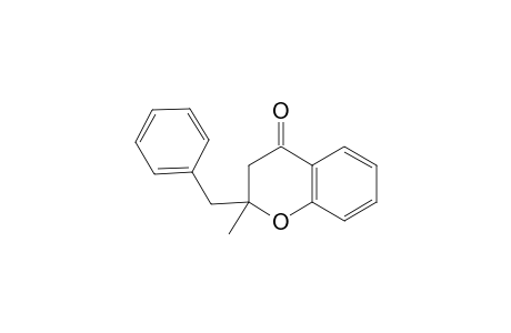 4H-1-Benzopyran-4-one, 2,3-dihydro-2-methyl-2-(phenylmethyl)-