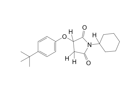 2-(p-tert-butylphenoxy)-N-cyclohexylsuccinimide