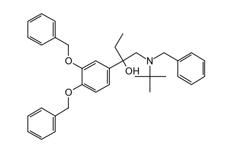 alpha-[(BENZYL-tert-BUTYLAMINO)METHYL]-3,4-BIS(BENZYLOXY)-alpha-ETHYLBENZYL ALCOHOL