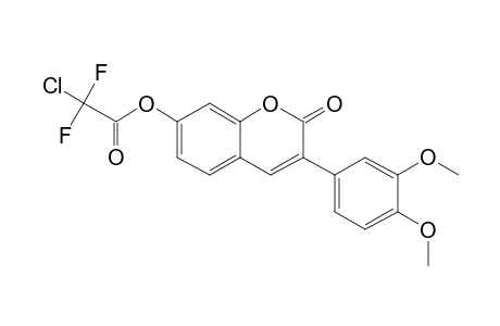 3-(3',4'-Dimethoxyphenyl)-7-hydroxycoumarin, chlorodifluoroacetate