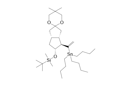 (+)-tert-Butyl{(3a'S,4'R,5'R,6a'R)-4'-[1-(tributylstannyl)vinyl]hexahydro-5,5-dimethyl-1'H-spiro[1,3]dioxane-2,2'-pentalene]-5'-yloxy}dimethylsilane