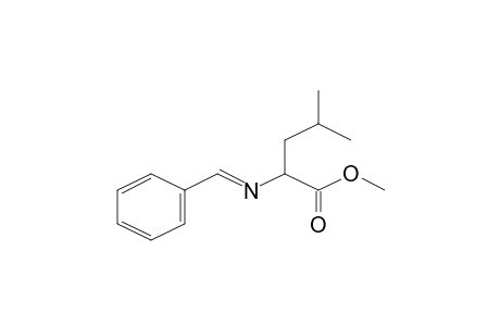Pentanoic acid, 2-(benzylideneamino)-4-methyl-, methyl ester